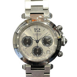 カルティエ Cartier パシャC　クロノグラフ W31048M7 シルバー ステンレススチール メンズ 腕時計