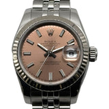 ロレックス ROLEX デイトジャスト 179174 ピンク ホワイトゴールド/ステンレススティール 自動巻き レディース 腕時計