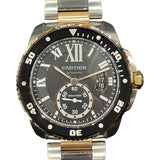 カルティエ Cartier カリブルドゥカルティエ　ダイバー W7100054 ピンクゴールド/ステンレス メンズ 腕時計