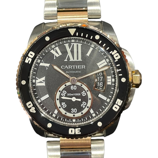 カルティエ Cartier カリブルドゥカルティエ ダイバー W7100054 ピンク