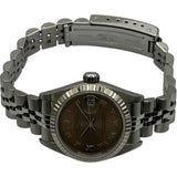 ロレックス ROLEX デイトジャスト 79174 ブラウン ホワイトゴールド/ステンレススチール 自動巻き レディース 腕時計