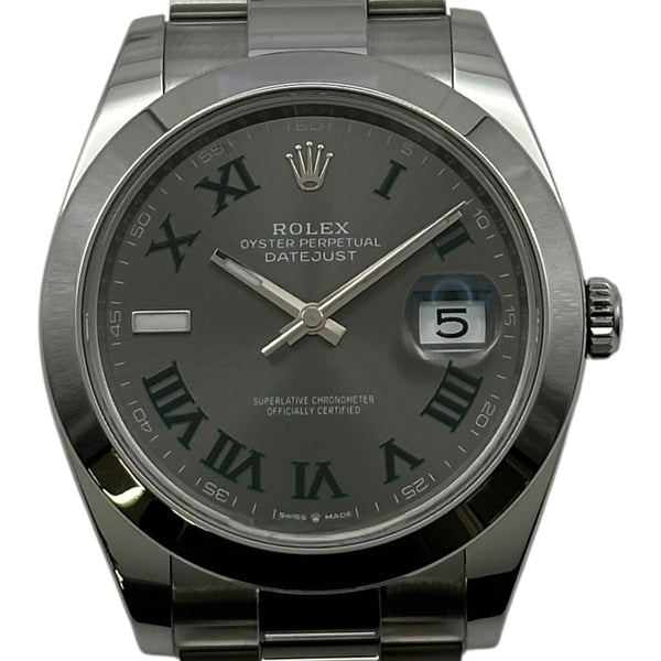 ロレックス ROLEX デイトジャスト41 126300 スレート ステンレス
