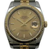 ロレックス ROLEX デイトジャスト36 116233 ゴールド ゴールド/ステンレススチール 自動巻き メンズ 腕時計