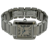 カルティエ Cartier タンク フランセーズ LM W51002Q3 アイボリー ステンレススチール 自動巻き メンズ 腕時計