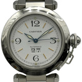 カルティエ Cartier パシャC ビッグデイト W31044M7 ホワイト ステンレススチール 自動巻き ユニセックス 腕時計