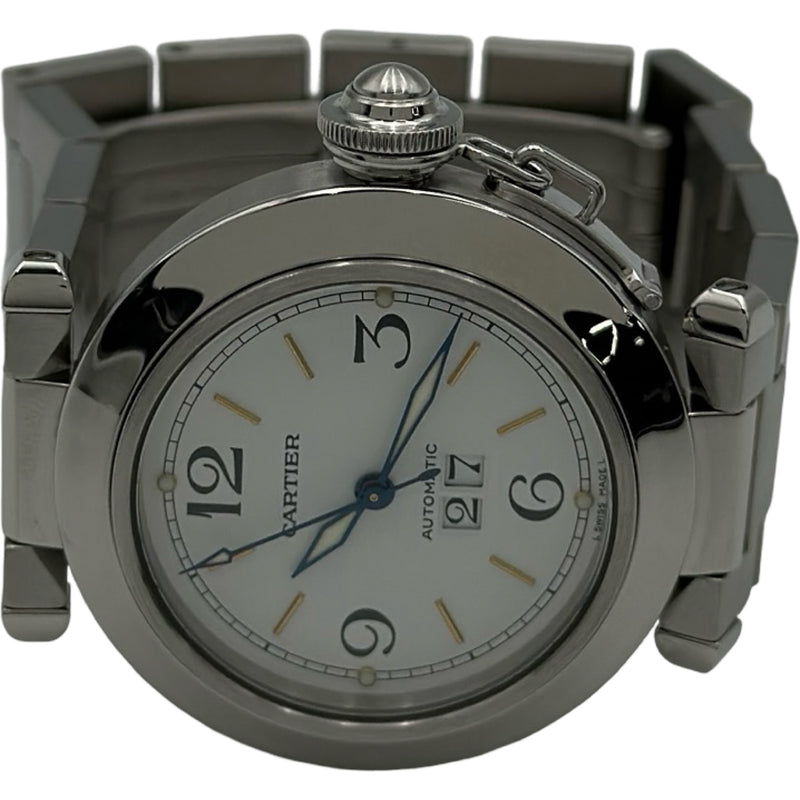 カルティエ Cartier パシャ C ビッグデイト W31044M7 ホワイト ステンレススチール 自動巻き ユニセックス 腕時計 カルティエ Cartier パシャC ビッグデイト W31044M7 ホワイト