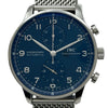 インターナショナルウォッチカンパニー IWC ポルトギーゼ・クロノグラフ IW371491 ネイビー ステンレススチール 自動巻き メンズ 腕時計