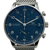 インターナショナルウォッチカンパニー IWC ポルトギーゼ・クロノグラフ IW371491 ネイビー ステンレススチール 自動巻き メンズ 腕時計