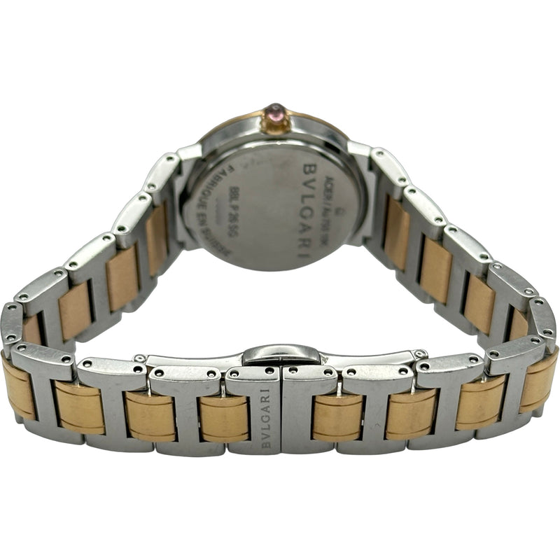 ブルガリ BVLGARI ブルガリブルガリ BBLP26SG ホワイトシェル ピンクゴールド/ステンレススチール クオーツ レディース 腕時計 ブルガリ BVLGARI ブルガリブルガリ BBLP26SG ホワイトシェル ピンク