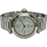 カルティエ Cartier パシャC ビッグデイト W31044M7 ホワイト ステンレススチール 自動巻き レディース 腕時計