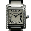 カルティエ Cartier タンク フランセーズ SM W4TA0008 アイボリー ステンレススチール クオーツ レディース 腕時計