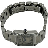 カルティエ Cartier タンク フランセーズ SM W4TA0008 アイボリー ステンレススチール クオーツ レディース 腕時計