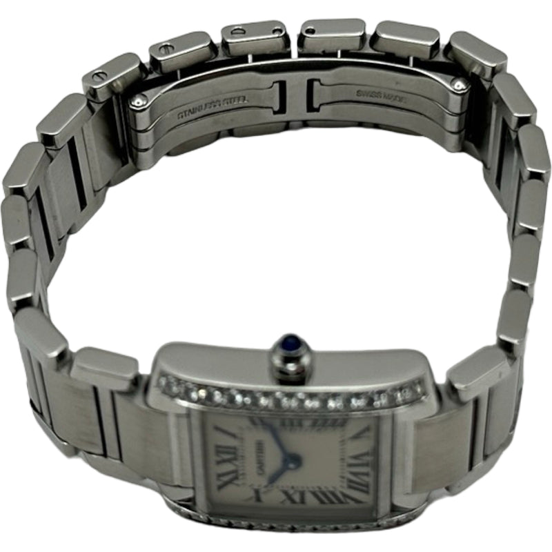 カルティエ Cartier タンク フランセーズ SM W4TA0008 アイボリー ステンレススチール クオーツ レディース 腕時計 カルティエ Cartier タンク フランセーズ SM W4TA0008 アイボリー