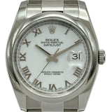 ロレックス ROLEX デイトジャスト36 116200 ホワイト ステンレススチール 自動巻き メンズ 腕時計