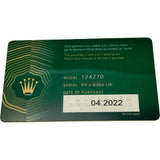 ロレックス ROLEX エクスプローラー36 124270 ブラック ステンレススチール 自動巻き メンズ 腕時計