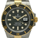 ロレックス ROLEX サブマリーナ 116613LN ブラック ゴールド/ステンレススチール 自動巻き メンズ 腕時計
