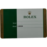 ロレックス ROLEX デイトジャスト 41 126334 シルバー ホワイトゴールド/ステンレススチール 自動巻き メンズ 腕時計