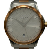 グッチ GUCCI Gタイムレス YA126447(1264) シルバー GP/ステンレススチール クオーツ メンズ 腕時計