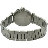 カルティエ Cartier パシャC ビッグデイト W31044M7 ホワイト ステンレススチール 自動巻き レディース 腕時計