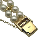 ミキモト MIKIMOTO パールウォッチ 2P20-0550 ホワイトシェル K14 クオーツ レディース 腕時計