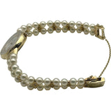 ミキモト MIKIMOTO パールウォッチ 2P20-0550 ホワイトシェル K14 クオーツ レディース 腕時計