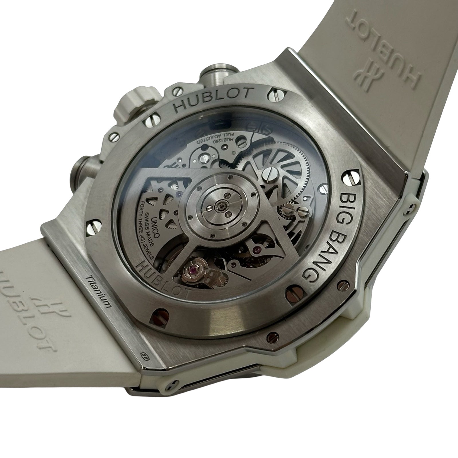 ウブロ HUBLOT ビッグバン ウニコ チタニウム ホワイトダイヤモンド