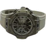 ウブロ HUBLOT ビッグバン ウニコ チタニウム ホワイトダイヤモンド 441.NE.2011.RW.1104 ホワイト チタン 自動巻き メンズ 腕時計