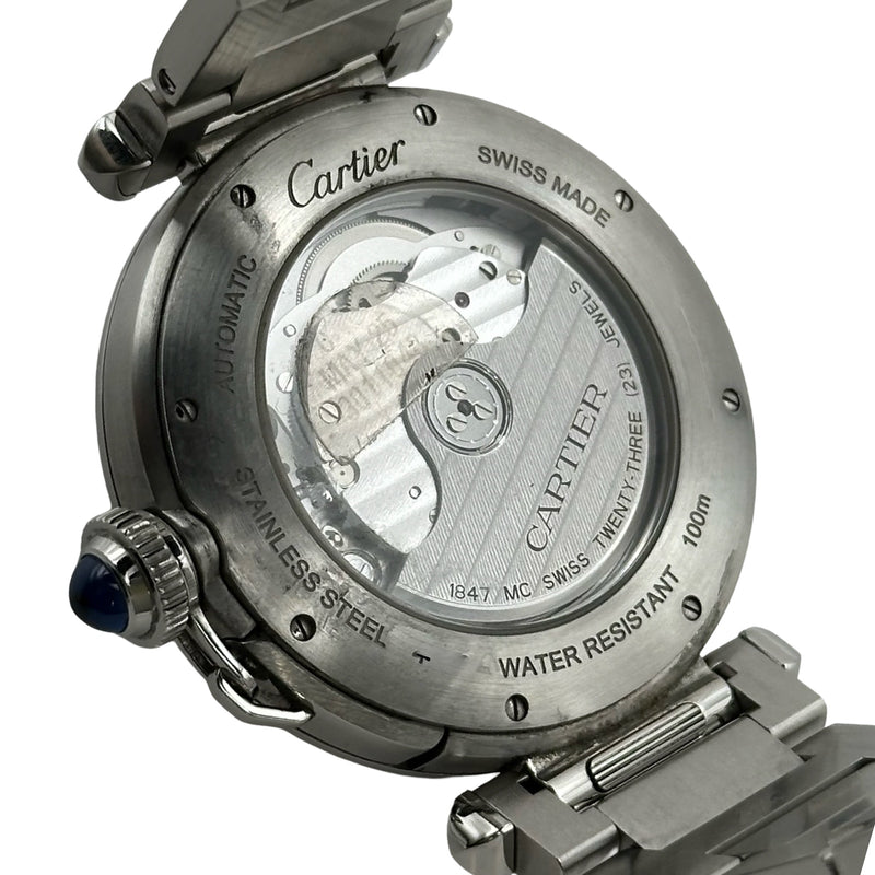 カルティエ Cartier パシャ ドゥ カルティエ WSPA0038 ブルー ステンレススチール 自動巻き メンズ 腕時計 カルティエ Cartier パシャ ドゥ カルティエ WSPA0038 ブルー