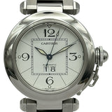 カルティエ Cartier パシャC ビッグデイト W31055M7 ホワイト ステンレススチール 自動巻き レディース 腕時計