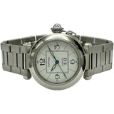 カルティエ Cartier パシャC ビッグデイト W31055M7 ホワイト ステンレススチール 自動巻き レディース 腕時計