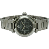 カルティエ Cartier パシャC ビッグデイト W31053M7 ブラック ステンレススチール 自動巻き レディース 腕時計