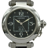 カルティエ Cartier パシャC ビッグデイト W31053M7 ブラック ステンレススチール 自動巻き レディース 腕時計