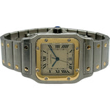 カルティエ Cartier サントスガルベLM W20011C4 ホワイト ゴールド/ステンレススチール クオーツ レディース 腕時計