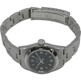 ロレックス ROLEX オイスターパーペチュアル 76080 ブラック ステンレススチール 自動巻き レディース 腕時計