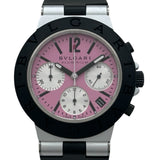 ブルガリ BVLGARI アルミニウム クロノグラフ AC38TA ピンク アルミニウム 自動巻き メンズ 腕時計