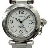 カルティエ Cartier パシャ C ビッグデイト W31044M7 ホワイト ステンレススチール 自動巻き ユニセックス 腕時計