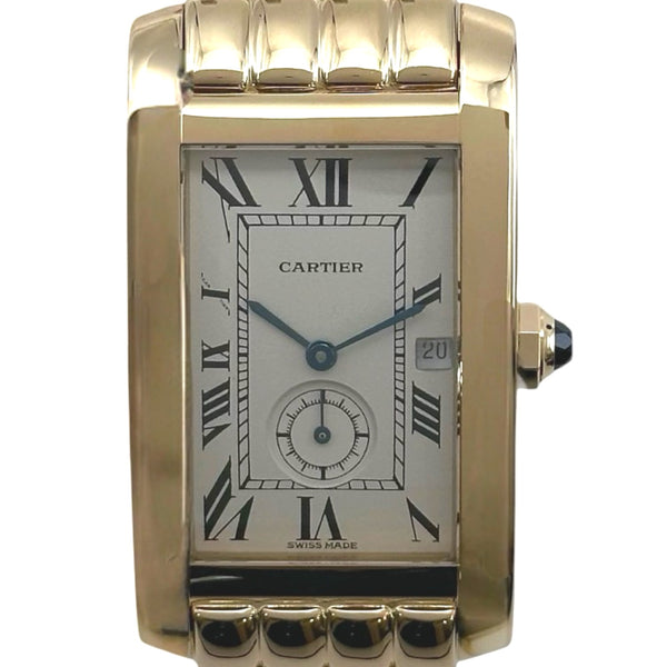 カルティエ Cartier タンクアメリカン LM W26001C9 シルバー ゴールド