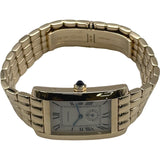 カルティエ Cartier タンクアメリカン LM W26001C9 シルバー ゴールド クオーツ レディース 腕時計