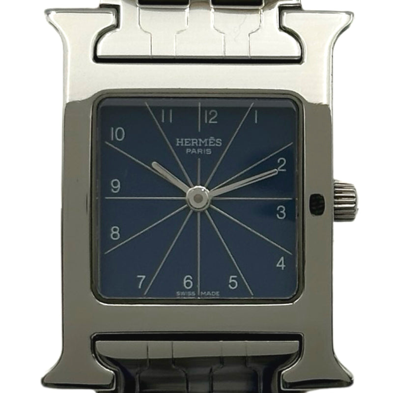 エルメス HERMES Hウォッチ HH1.210 ブルー ステンレススチール