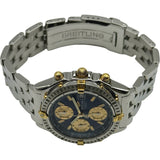 ブライトリング BREITLING クロノマット ビコロ B13352 ブルー イエローゴールド/ステンレススチール 自動巻き メンズ 腕時計