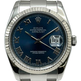 ロレックス ROLEX デイトジャスト 36 116234 ブルー ホワイトゴールド/ステンレススチール 自動巻き メンズ 腕時計