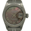 ロレックス ROLEX デイトジャスト 79174NR ブラックシェル ホワイトゴールド/ステンレススチール 自動巻き レディース 腕時計
