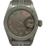 ロレックス ROLEX デイトジャスト 79174NR ブラックシェル ホワイトゴールド/ステンレススチール 自動巻き レディース 腕時計