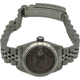 ロレックス ROLEX デイトジャスト 79174NR ブラックシェル ホワイトゴールド/ステンレススチール 自動巻き レディース 腕時計