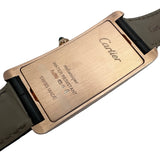 カルティエ Cartier タンク サントレ WGTA0025 ブラック ゴールド 手巻き メンズ 腕時計