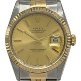 ロレックス ROLEX デイトジャスト 16233 ゴールド ゴールド/ステンレススチール 自動巻き メンズ 腕時計