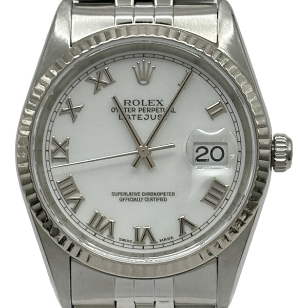 ロレックス ROLEX デイトジャスト 16234 ホワイト ステンレススチール