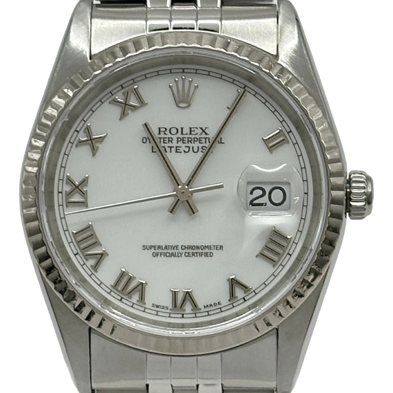 ロレックス ROLEX デイトジャスト 16234 ホワイト ステンレススチール 
