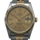 ロレックス ROLEX デイトジャスト 16233 シャンパン ゴールド/ステンレススチール 自動巻き メンズ 腕時計