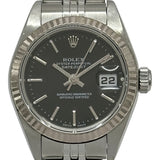 ロレックス ROLEX デイトジャスト 79174 ブラック ホワイトゴールド/ステンレススチール 自動巻き レディース 腕時計